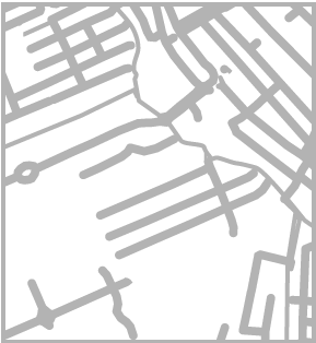 Kaart van Amsterdam (links-onder)